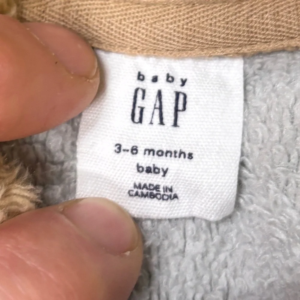 GAP Baby Teddy Bear Sherpa 2-Piece Outfit | 3–6 Months | Cozy Brown Set